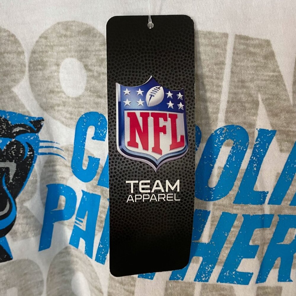 NFL Carolina Panthers Cropped Long-Sleeve Shirt Women's XL Football Crop Top New - Picture 11 of 15